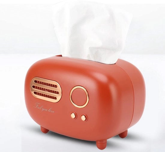 Radio a Tappezzera Decorativa in Plastica per Organizzare Tissue e Accessori - Ideale per la Cucina o la Bagno