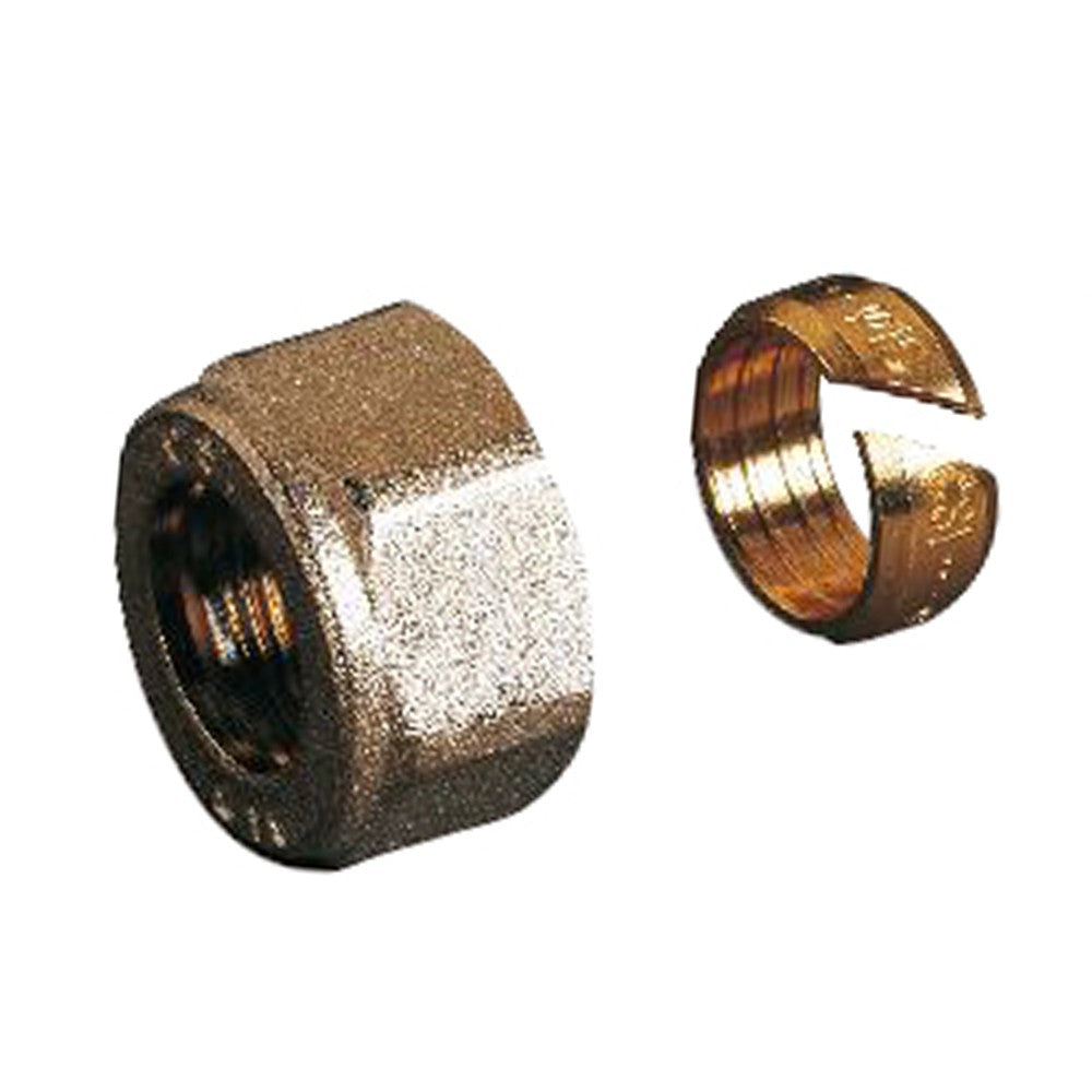 Coppia raccordi per tubo mulistrato 16 mm