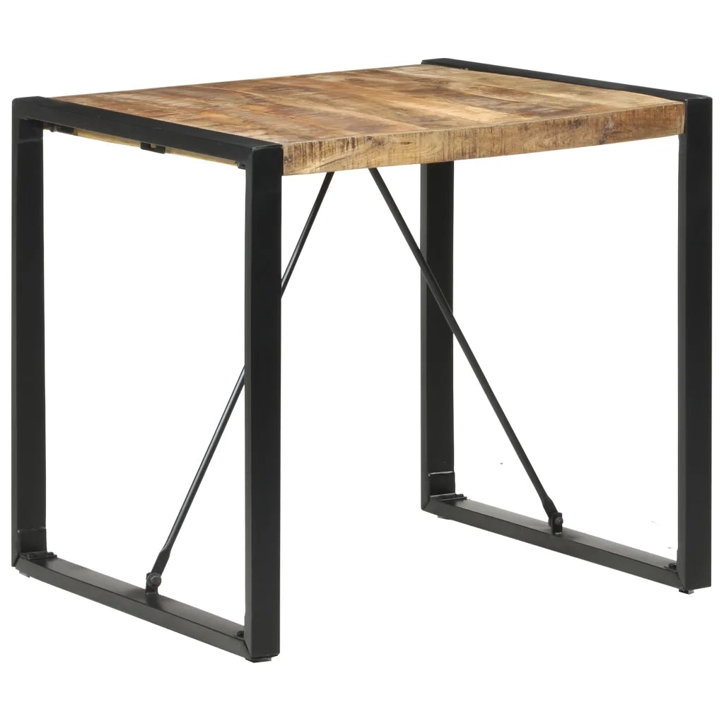 Tavolo da Pranzo 80x80x75 cm in Legno di Mango Grezzo 321600