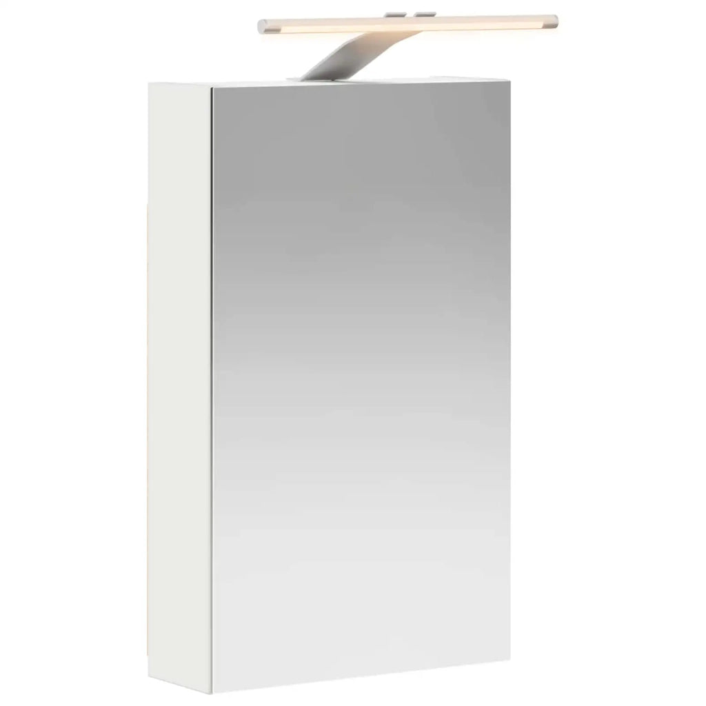 Mobiletto per specchio da bagno Bianco 30 x 10,5 x 50 cm