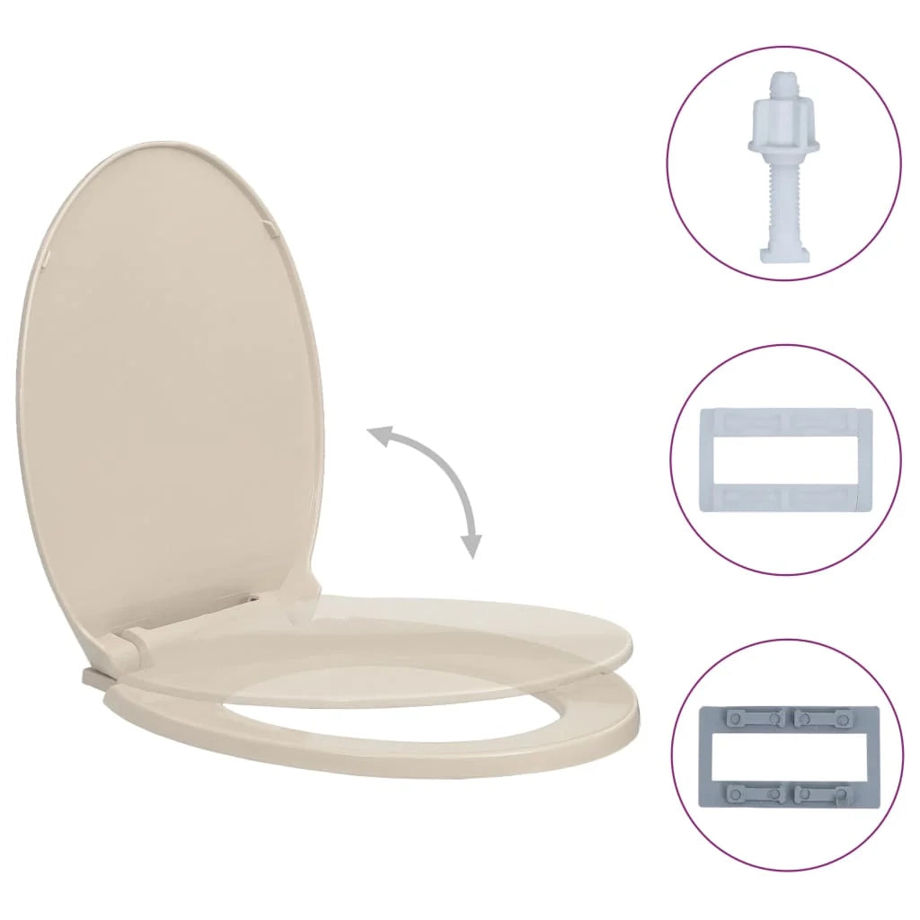 Sedile WC con coperchio a chiusura ammortizzata ovale color albicocca 02_0002919