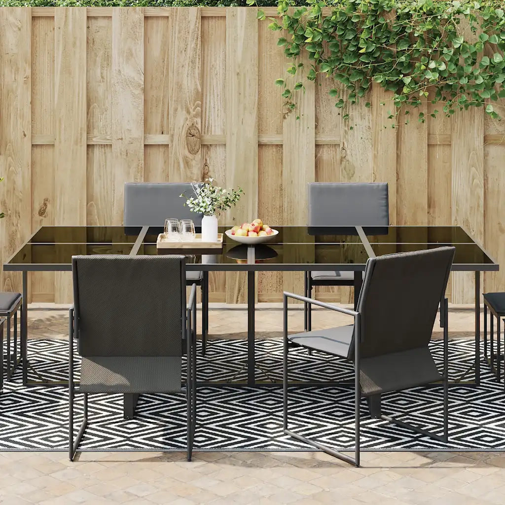 Tappeto da Esterni ARAKIL Bianco e Nero 190x290 cm in PP CFW3160850