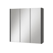 Vicco Specchio contenitore bagno Antracite 67.4 x 68 cm con 3 porte a specchio