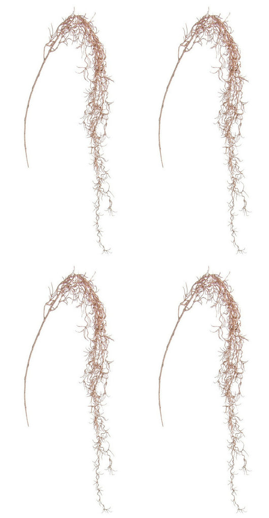 Ramo Natalizio Curvo Pendente Oro Rosa Argento Composizioni Decorazioni Natale Colore: Oro rosa