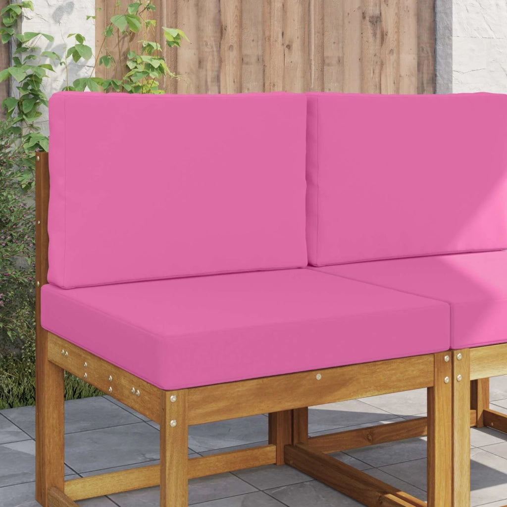 Cuscino per divano da esterno 2 pcs Rosa Poliestere