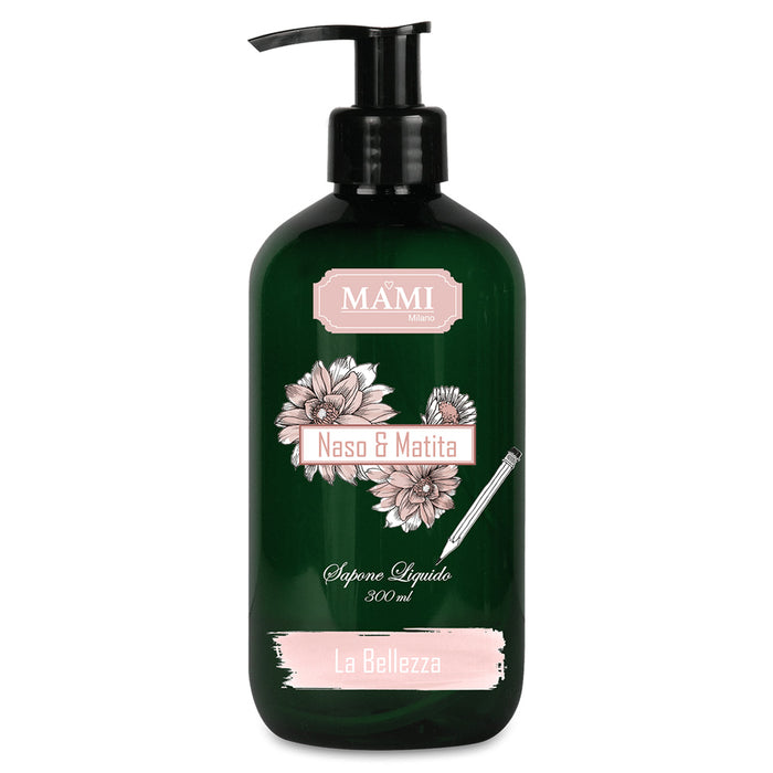 Sapone Liquido Mami Milano Detergente Mani Eleganza Bellezza Sorriso Fascino Fragranza: Bellezza
