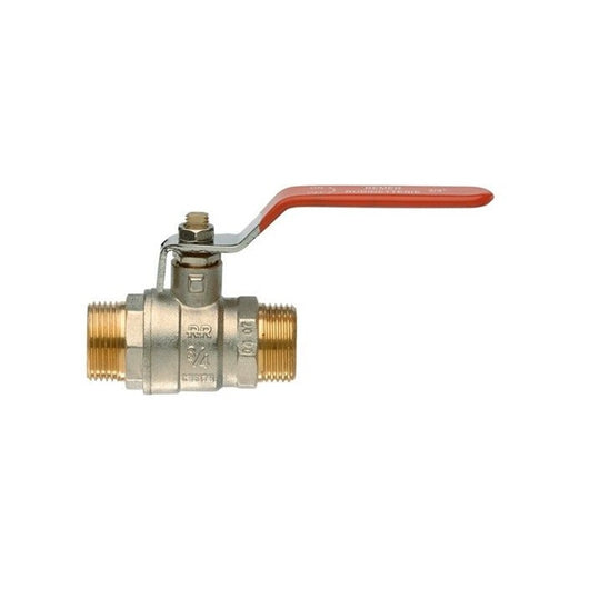 Valvola a sfera m.m. con ottone visibile