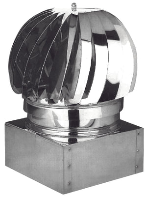 FUMAIOLO VENTOLINO ZINCATO CAPPELLOTTO GIREVOLE QUADRO CM.47X47 COMIGNOLO STUFA