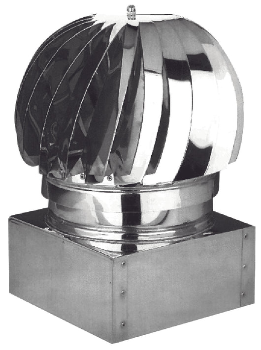 FUMAIOLO VENTOLINO ZINCATO CAPPELLOTTO GIREVOLE QUADRO CM.47X47 COMIGNOLO STUFA