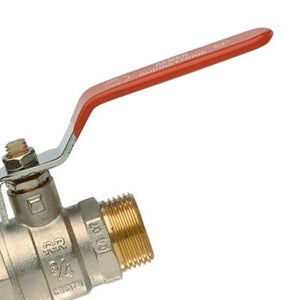 Valvola a sfera m.m. con ottone visibile