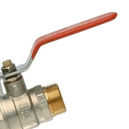 Valvola a sfera m.m. con ottone visibile