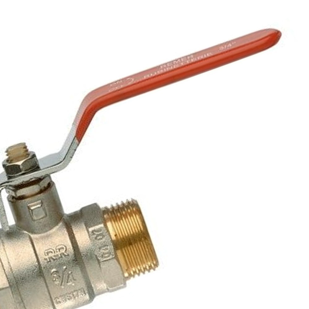 Valvola a sfera m.m. con ottone visibile