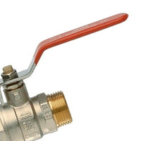Valvola a sfera m.m. con ottone visibile