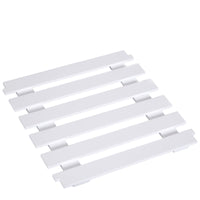 Carrello da Cucina con Cassetti e Portabottiglie Legno e Bianco