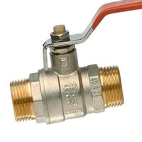Valvola a sfera m.m. con ottone visibile