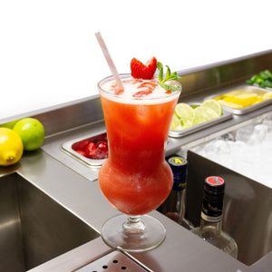 Cocktail Station Barman Postazione Bancone Barman Pozzo Ghiaccio Lava Bicchieri