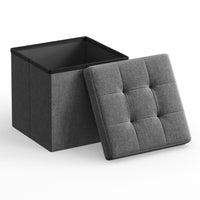 Valora PUFA - LSF028G01 Pouf organizer in MDF grigio scuro