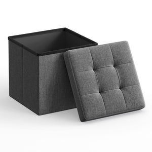 Valora PUFA - LSF028G01 Pouf organizer in MDF grigio scuro