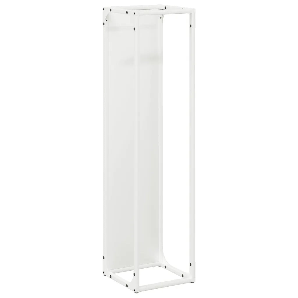 Rastrelliera per Legna da Ardere Bianca 25x25x100 cm CFW5258223
