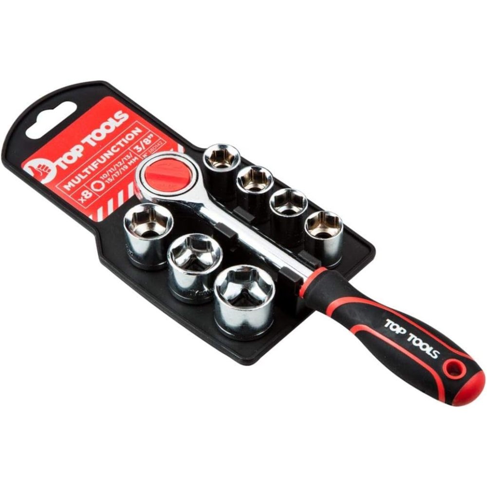 Topex 38d142 chiavi buss.esagona nale con cricchetto 3/8 8 pez ds