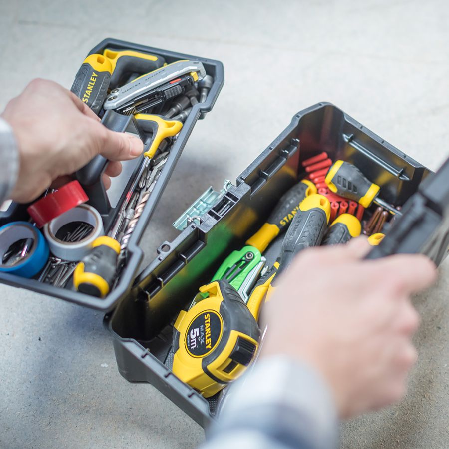 CASSETTA PORTA UTENSILI 16" CHIUSURE METALLO STANLEY