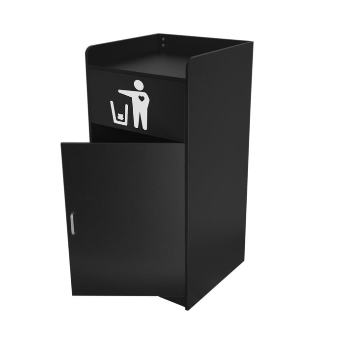 Contenitore Pattumiera Svuota Vassoi in Legno di Quercia Commerciale Capacità 100L