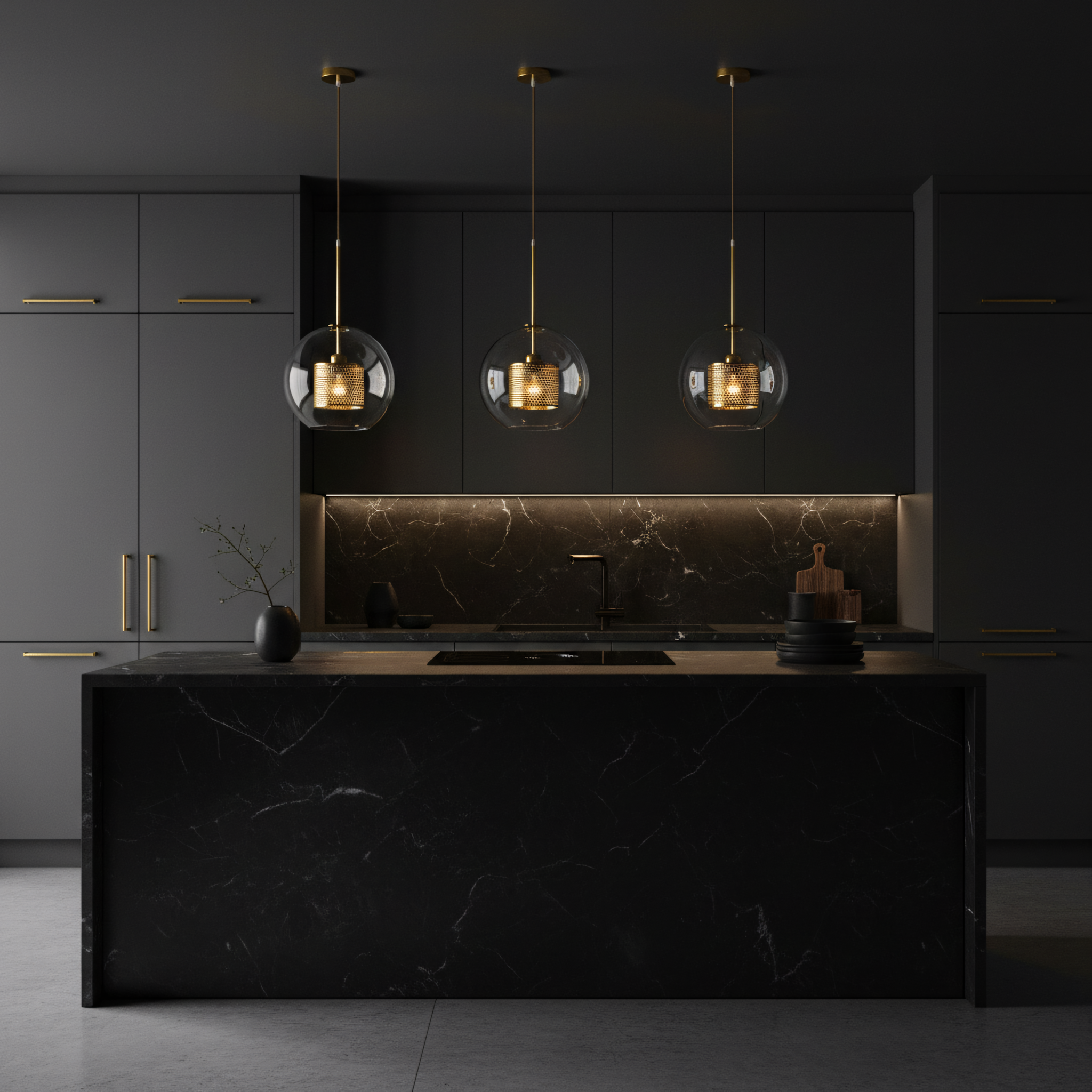 Lampada Pensile Di Vetro Oro Loft APP555-1CP 25cm