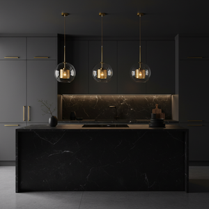 Lampada Pensile Di Vetro Oro Loft APP555-1CP 25cm