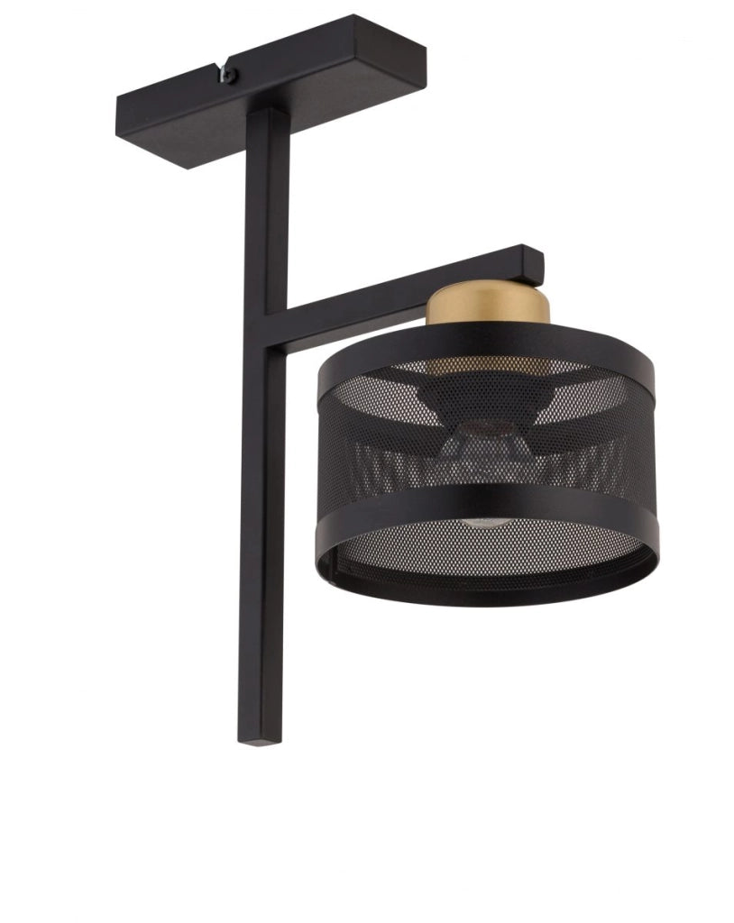 Plafoniera moderna decorativa nero/oro Off E27 Sigma Lighting