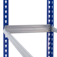 Scaffale Porta Pneumatici Portagomme 3 Ripiani Metallo Incastro Senza Bulloni x2