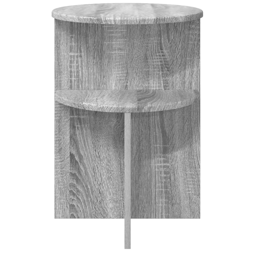 Tavolo laterale | Tavolino con archiviazione Grigio Sonoma ? 39,5 x 55 cm