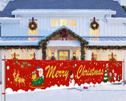 Banniere di Natale Veloce Festeggiamenti - Decorazione per Interno/Esterno - Decorazione per Porta di Giardino - Decorazione per Tavolo - Decorazione per Parete di Natale - 270 x 35 cm - Decorazione di Natale