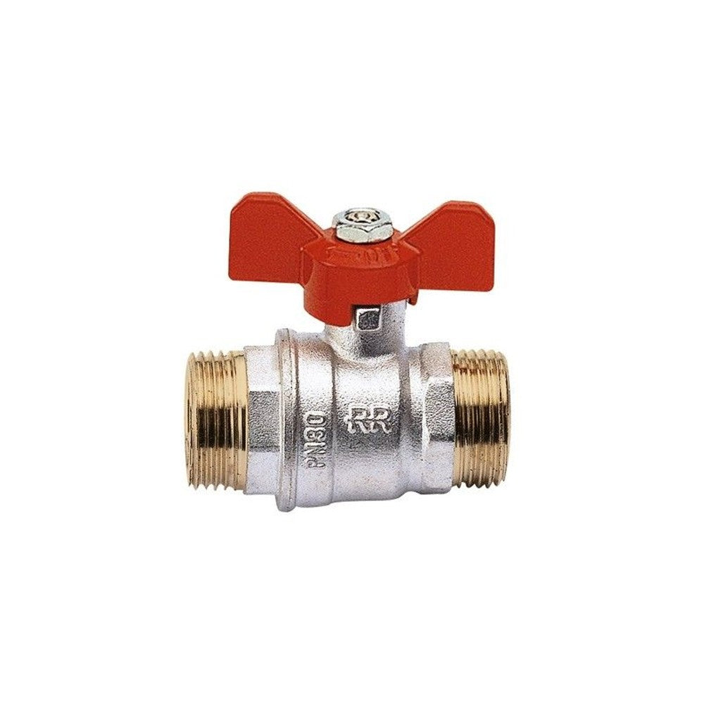 Valvola a sfera m.m. a farfalla