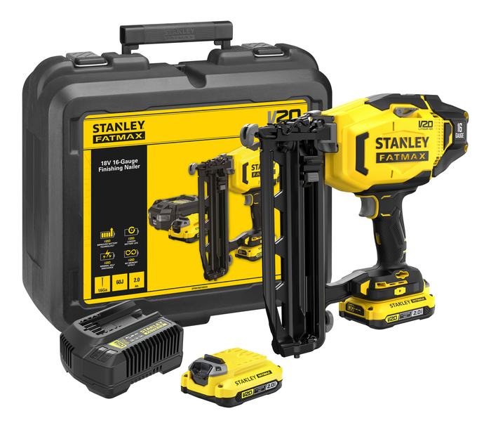 Stanley FATMAX® SFMCN616D2K Chiodatrice a Batteria 18V 2 Batterie 2,0 Ah
