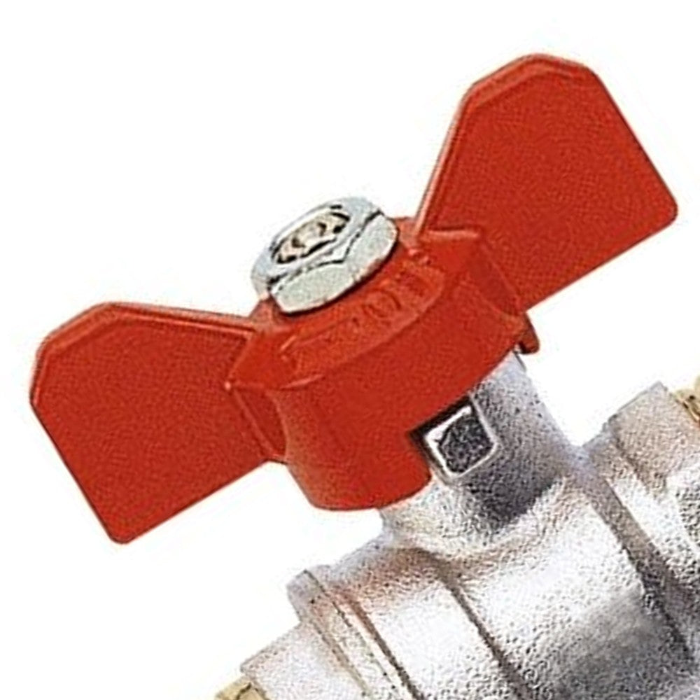 Valvola a sfera m.m. a farfalla