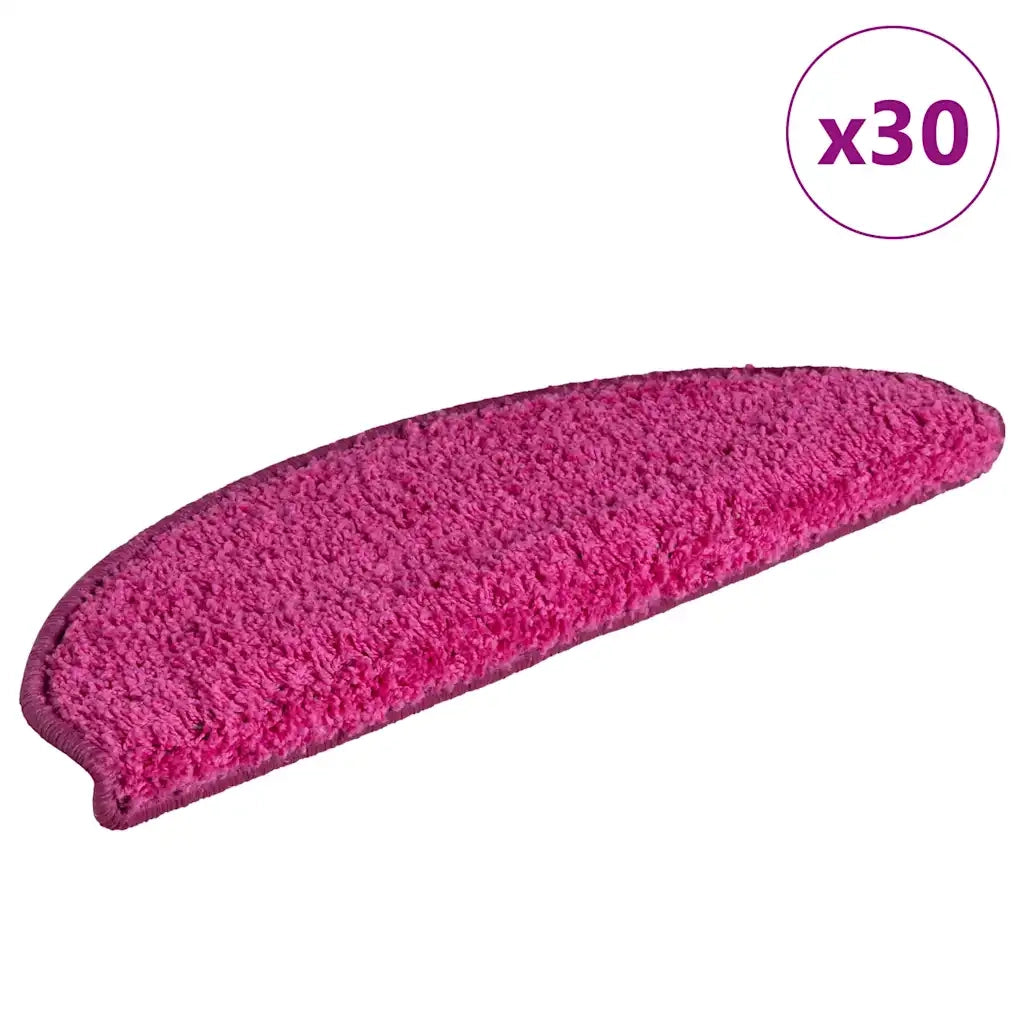 Tappetini per scale 30 pz 65x21x4 cm rosa semicircolari grandi 3365822