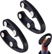 Capsule apripettine per bottiglie di vino - eliminare la pellicola senza ferite (nero)