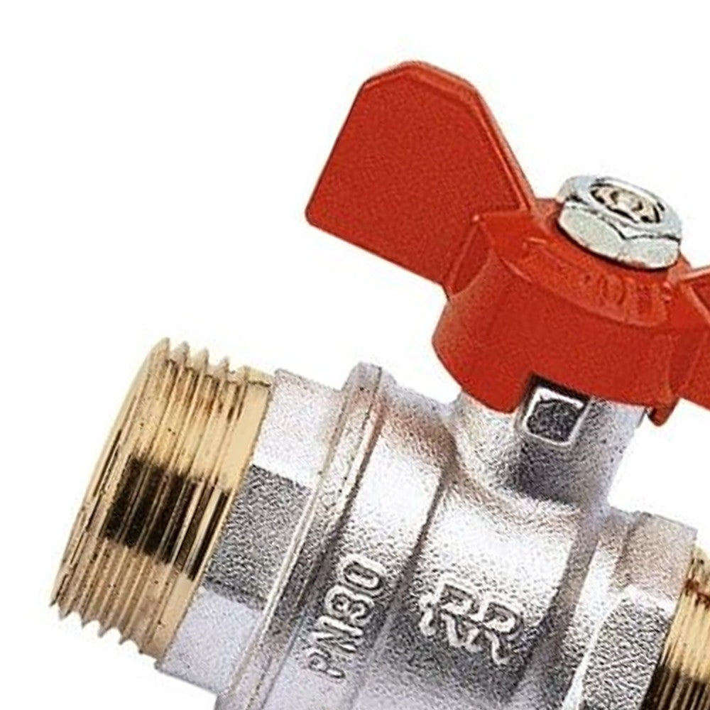 Valvola a sfera m.m. a farfalla