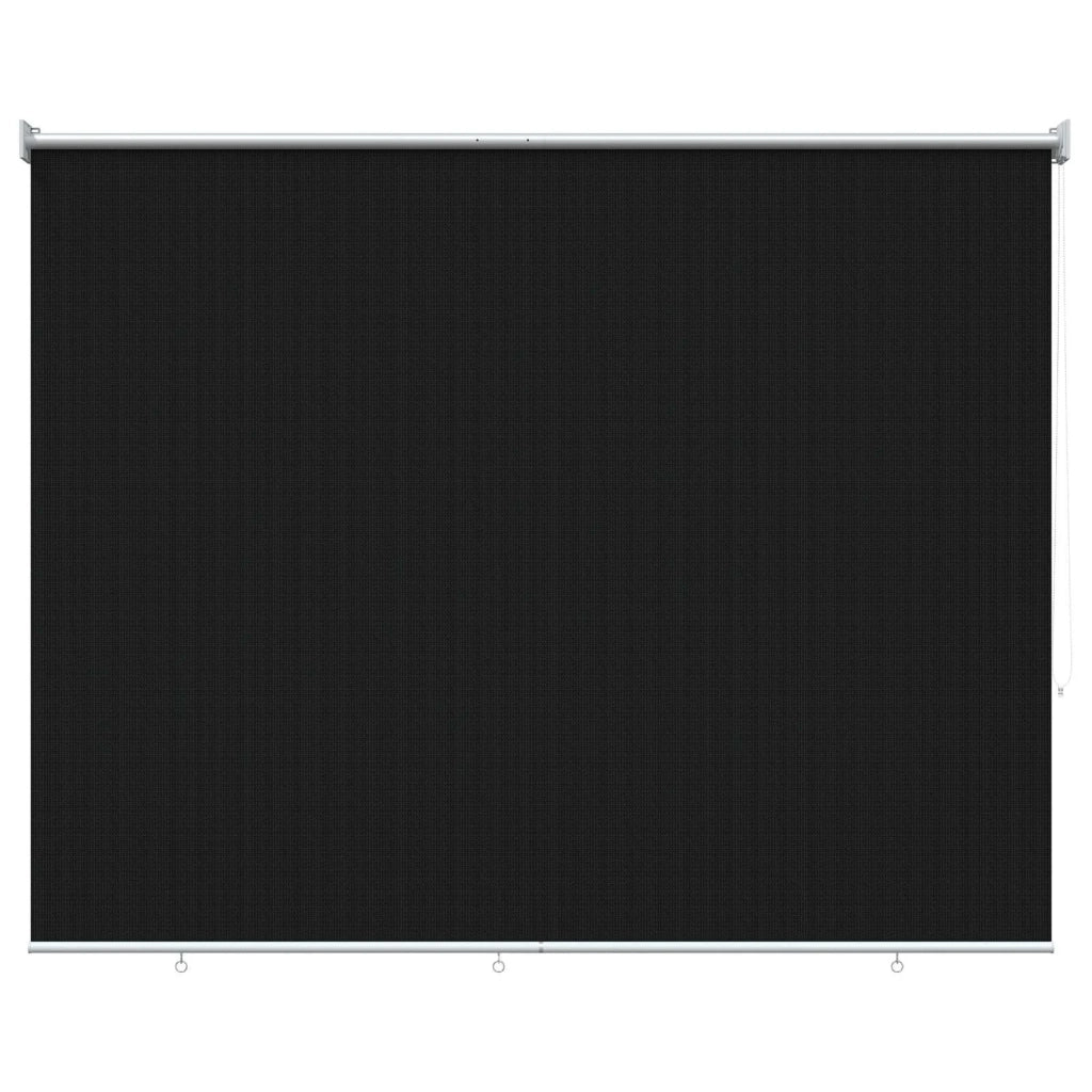 Tenda a Rullo Esterno Blocco UV 90% Nero 200 x 140 cm HDPE 42036071