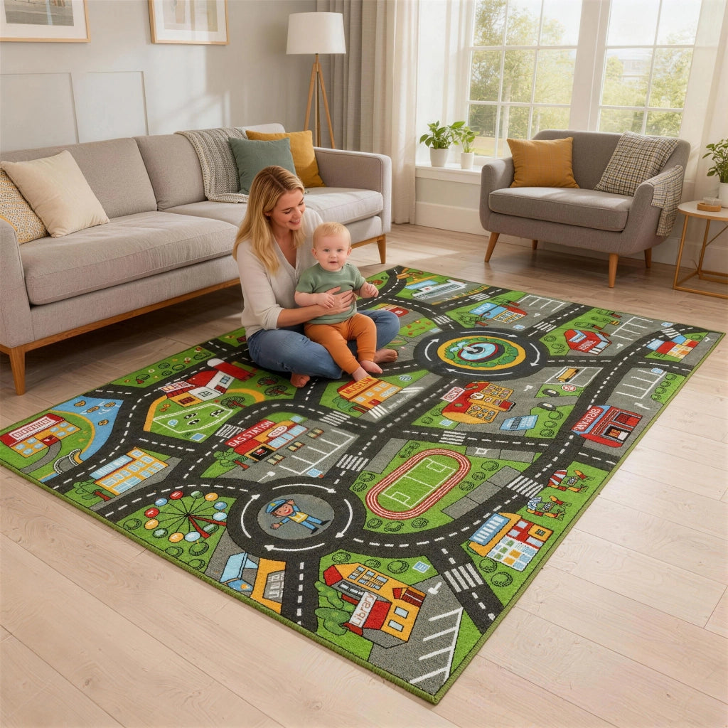 Tappeto da gioco per bambini ¨C zephmum ¨C Multicolore 200x150 cm