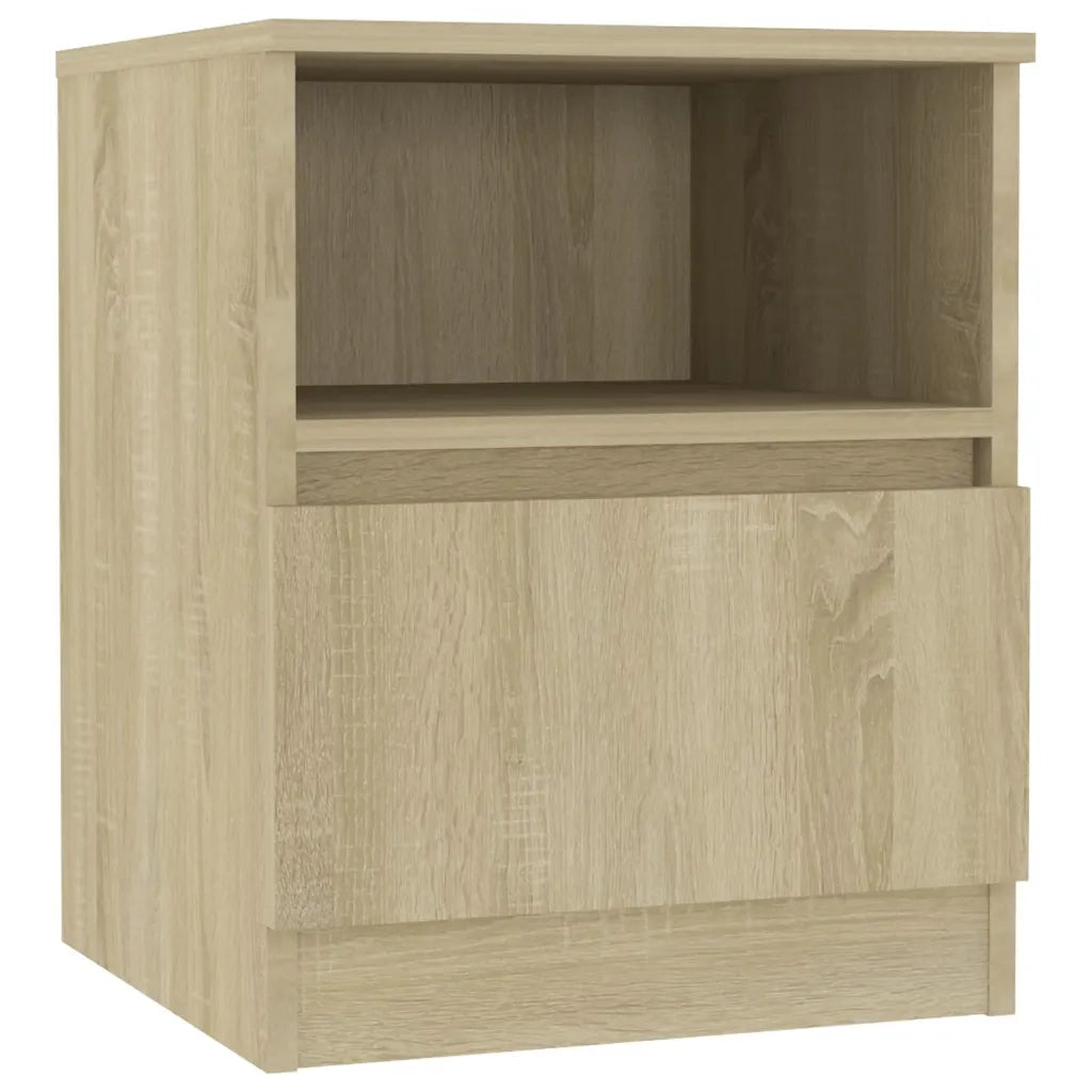 Comodini 2 pz Rovere Sonoma 40x40x50 cm in Legno Multistrato 806164