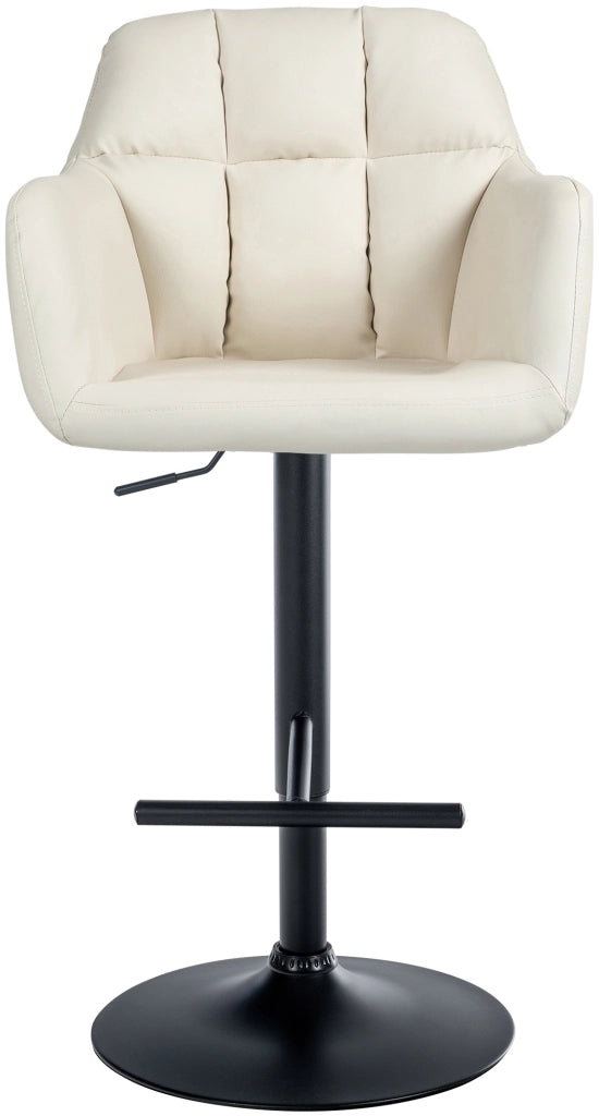 Barhocker Natoma Kunstleder schwarz