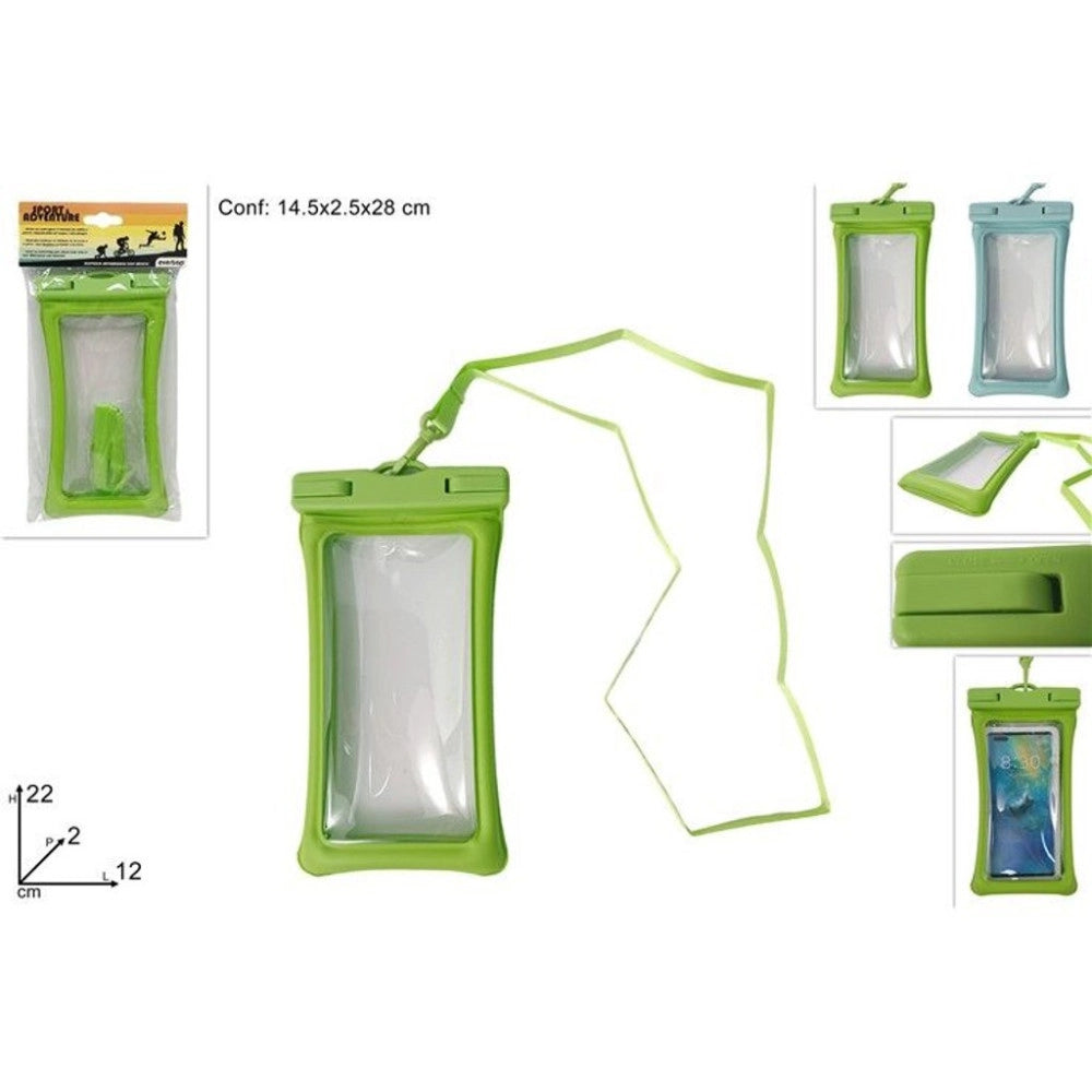 Trade Shop - Custodia Impermeabile Smartphone Universale Con Laccio – Protezione Acqua Sabbia Per Mare E Piscina -