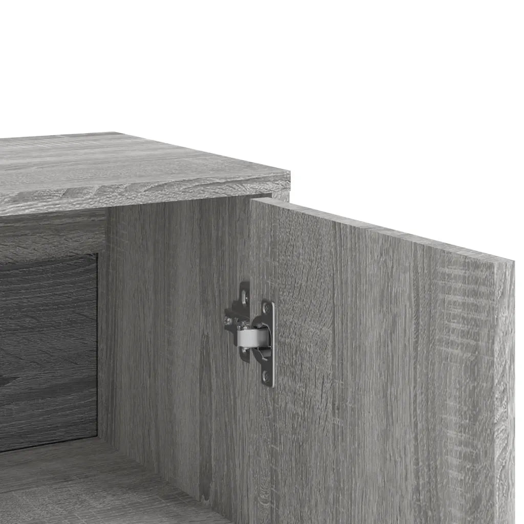 Credenza Grigio Sonoma 60x31x84 cm in Legno Multistrato