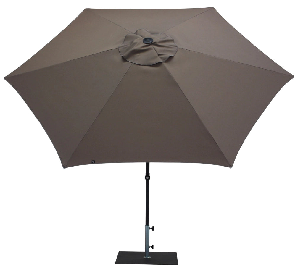 Ombrellone da Giardino Ø3 m Palo Ø38 mm in Alluminio Tessuto Poliestere Trend Taupe