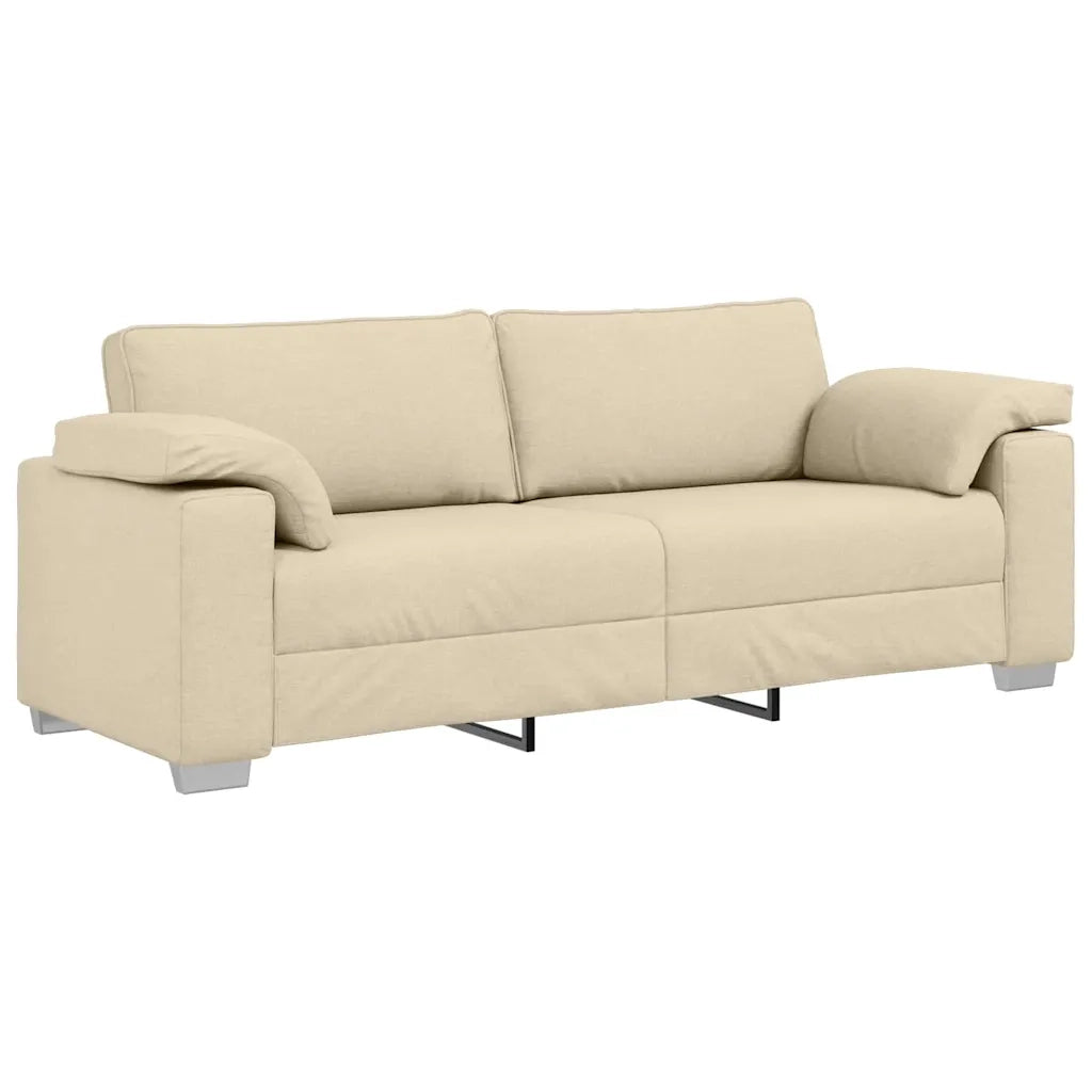 Divano-Sofa-Divanetto Crema 219 x 77 x 82 cm Tessuto