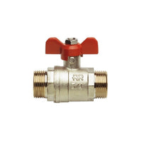 Valvola a sfera m.m. totale a farfalla