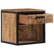 Comodino-Tavolino da notte 40x35x40 cm in Legno Massello di Mango 641415