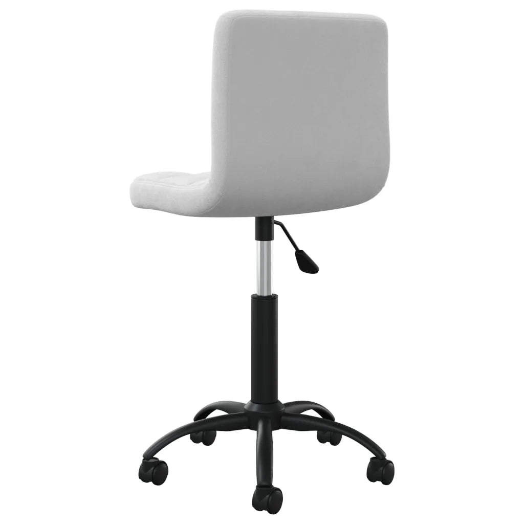 Sedia da Pranzo Girevole Grigio Chiaro in Velluto cod mxl 16748