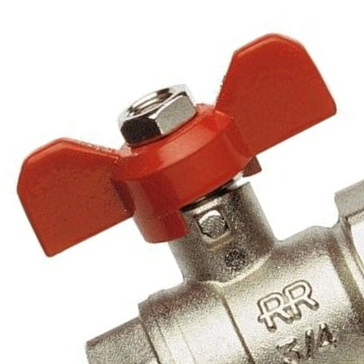 Valvola a sfera con bocchettone